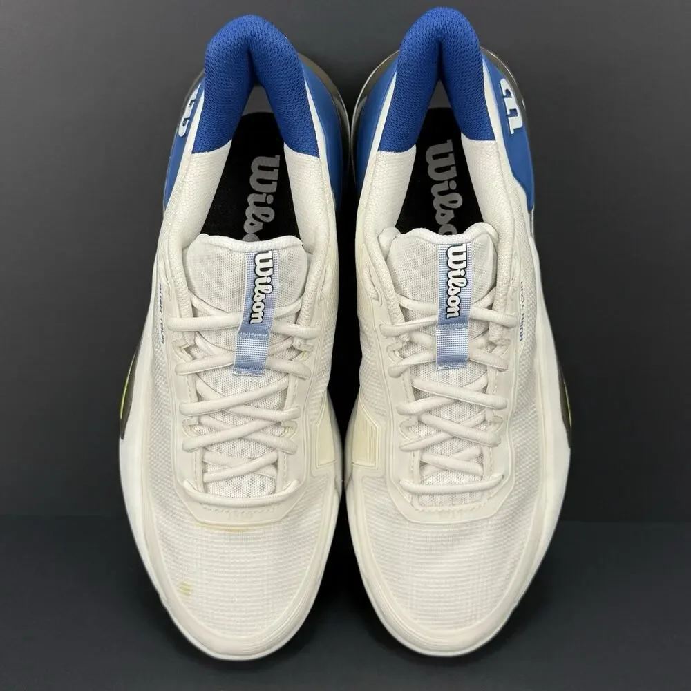 Wilson SAMPLE Rush Tour 5 Clay Men’s 10 Tennis Shoes White/Blue New No Box Rare